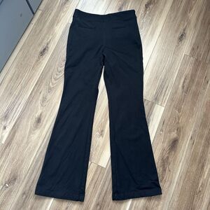 Anthropologie Maeve Slim Flare Pants Size 8 Black Stretch Bootcut